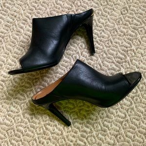 Calvin Klein black mules